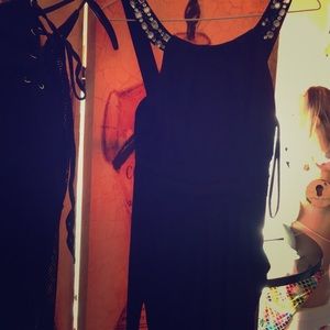 Beautiful dark blue classy dress